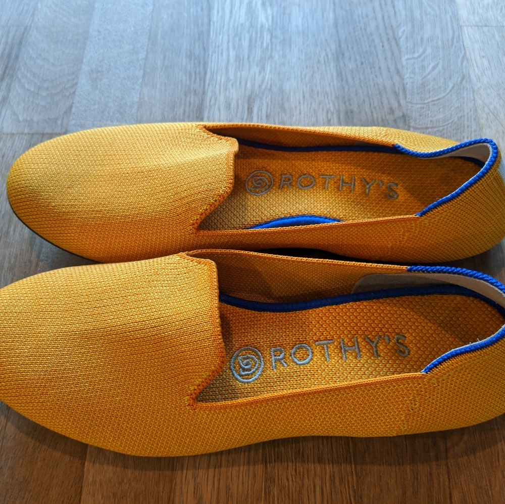 Rothys lemondrop loafer size 8